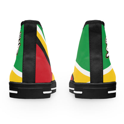 Guyana Flag High Top Women's Sneakers