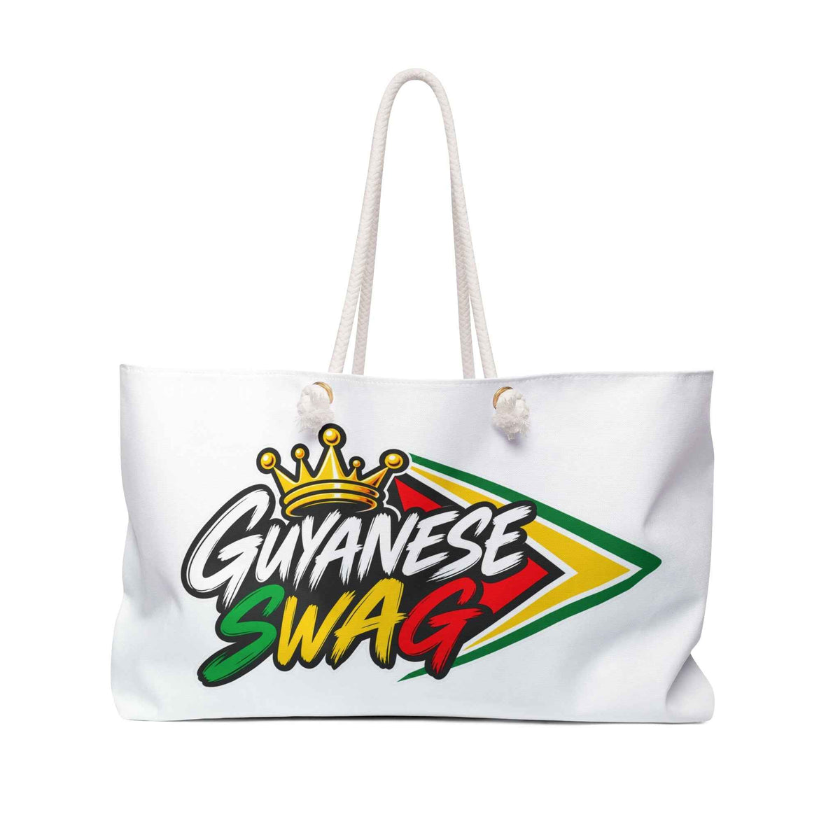 Guyanese Swag Weekender Bag — Caribbean Flag Crown Travel Tote