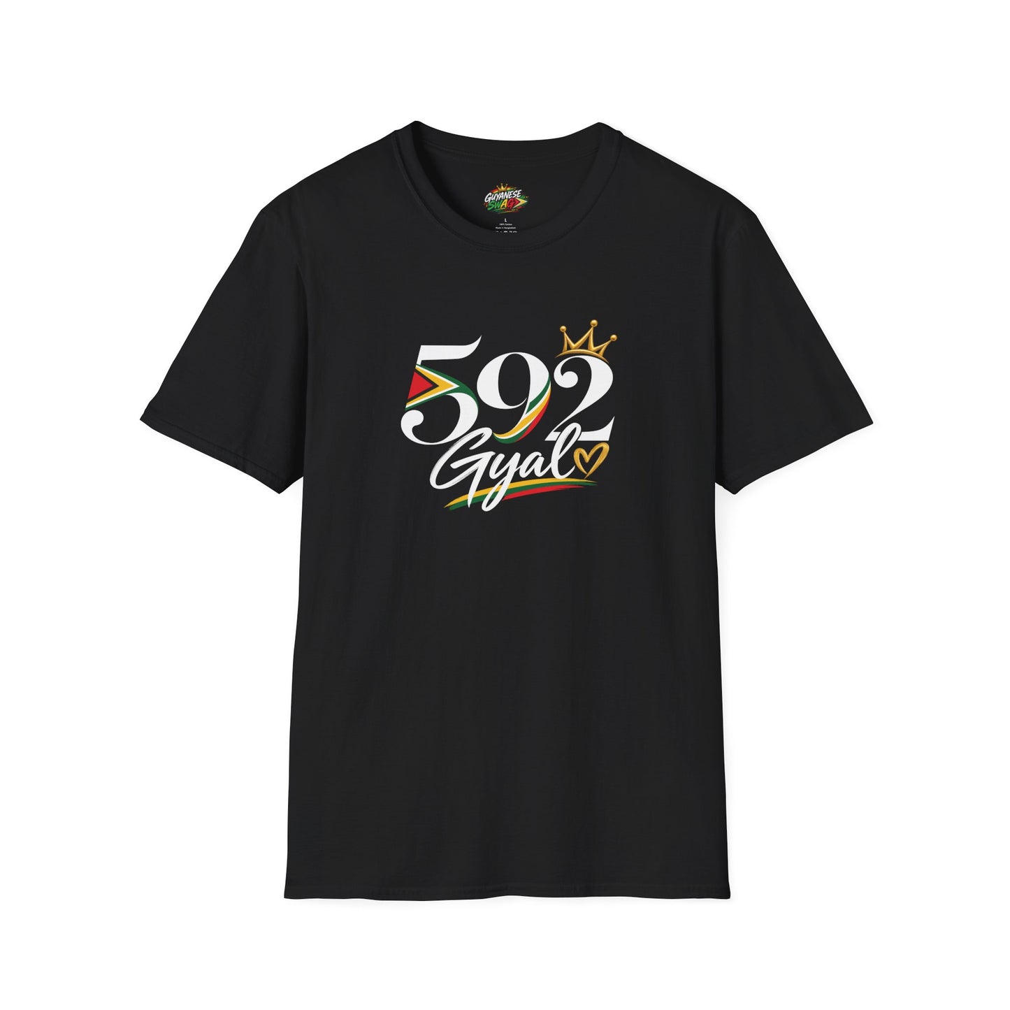592 Gyal T-Shirt — Guyanese Pride Tee with Crown