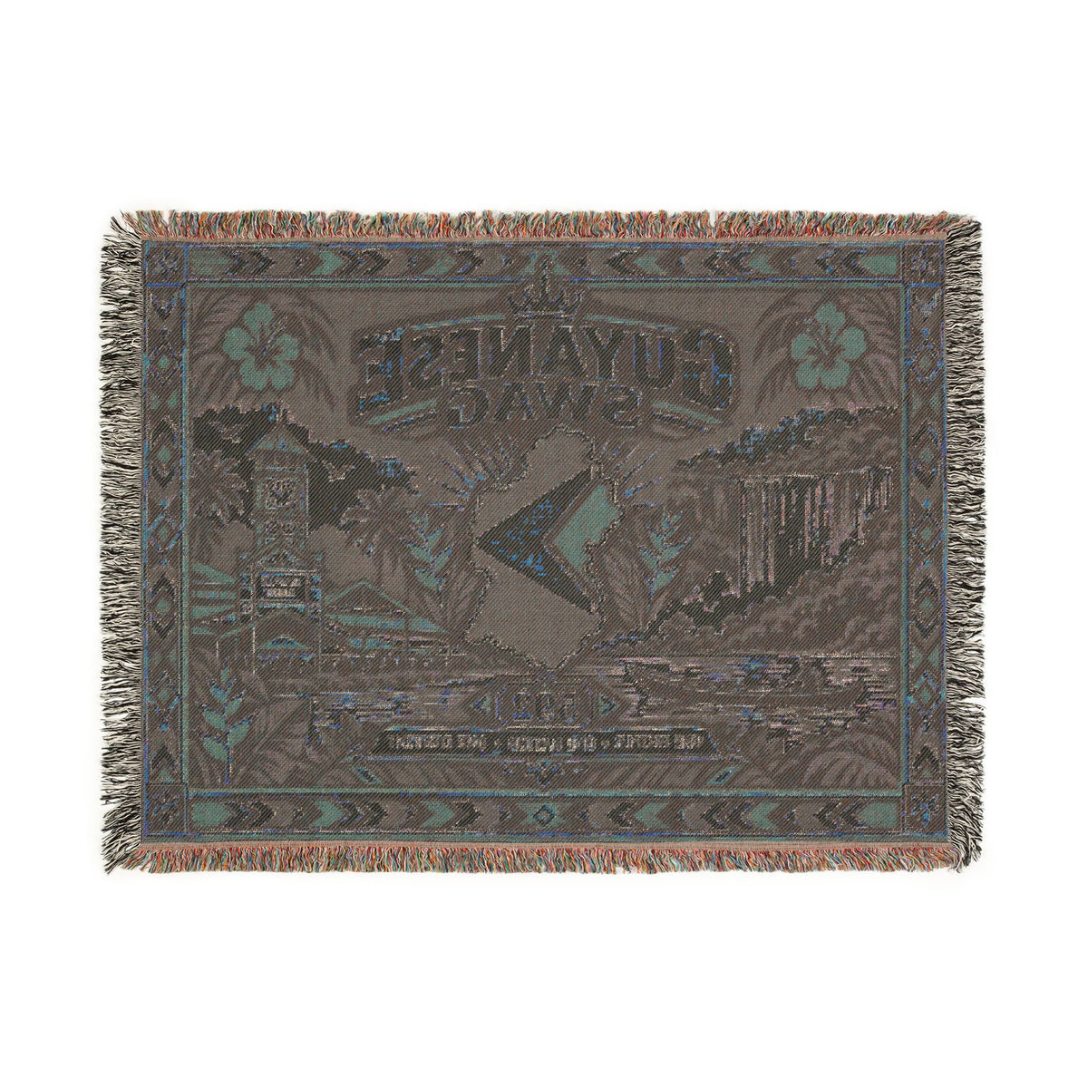 Guyanese cotton throw blanket available in three sizes