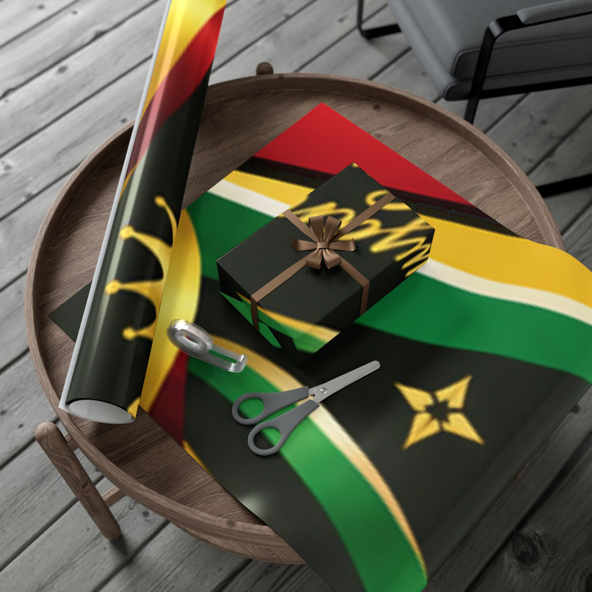 Guyana wrapping paper cultural celebration design