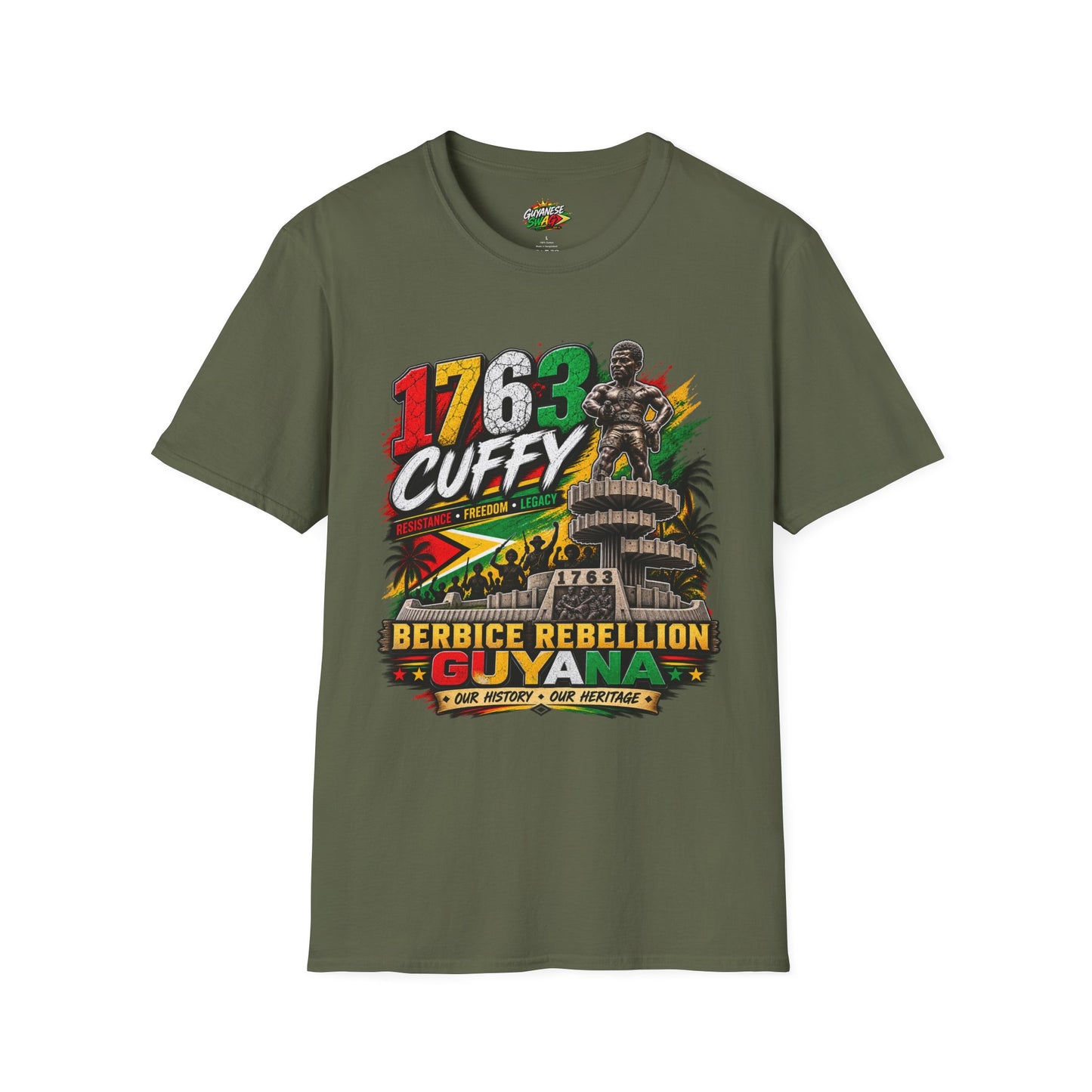 1763 Cuffy T-Shirt — Guyana Rebellion Tribute Tee