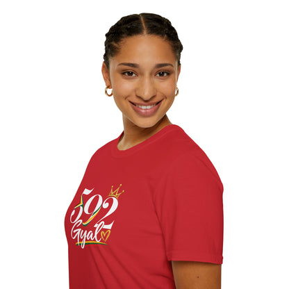 592 Gyal T-Shirt — Guyanese Pride Tee with Crown