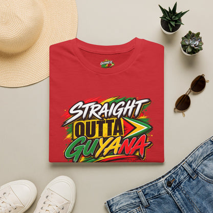 Straight Outta Guyana T-Shirt — Vibrant Guyanese Pride Tee