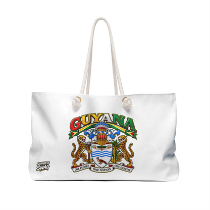 Guyana Crest Weekender Bag – Travel Tote with National Coat of Arms