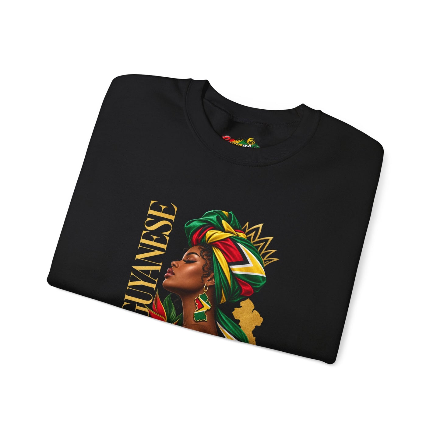 Guyanese Queen Crewneck Sweatshirt — Afrocentric Pride Pullover