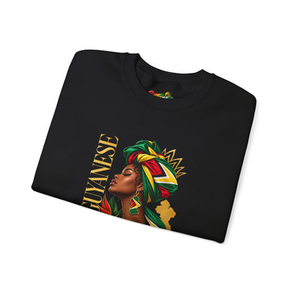 Guyanese Queen Crewneck Sweatshirt — Afrocentric Pride Pullover
