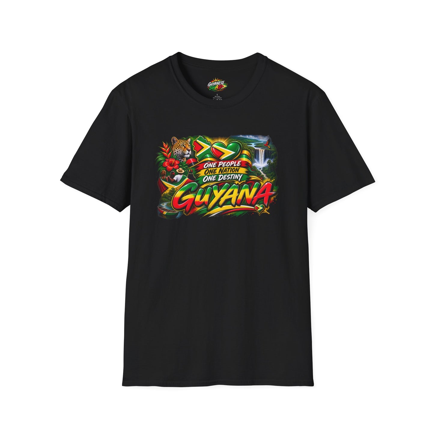 Guyana Pride T-Shirt — "One People One Nation One Destiny" Graphic Tee