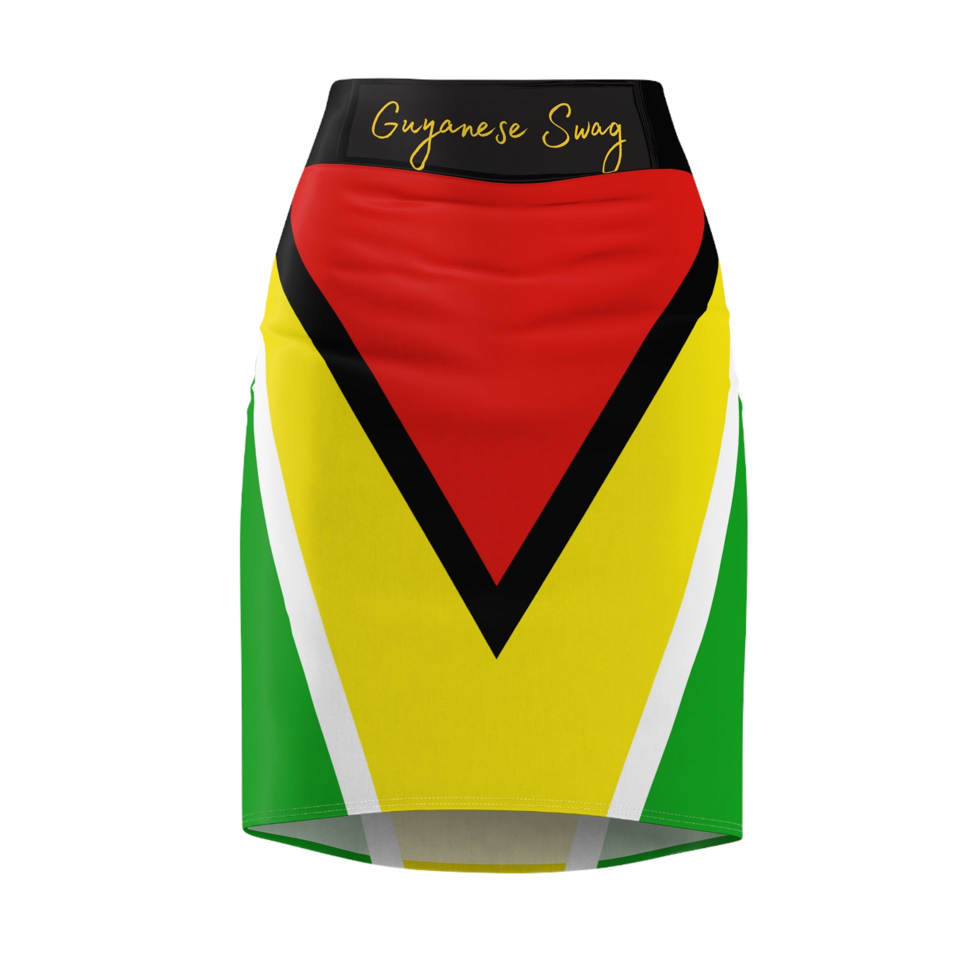 Guyana Flag Pencil Skirt by Guyanese Swag.