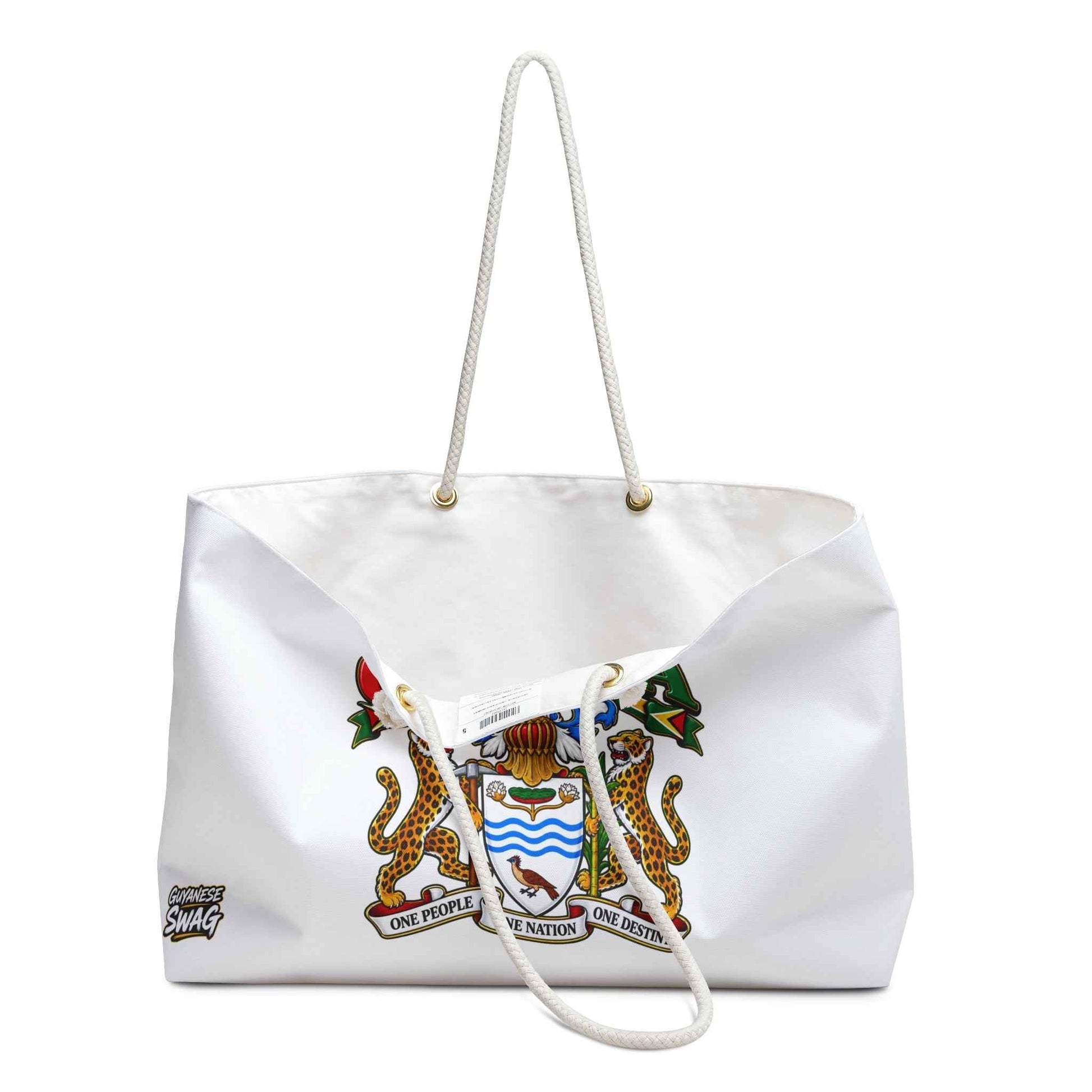 Guyana Crest Weekender Bag – Travel Tote with National Coat of Arms
