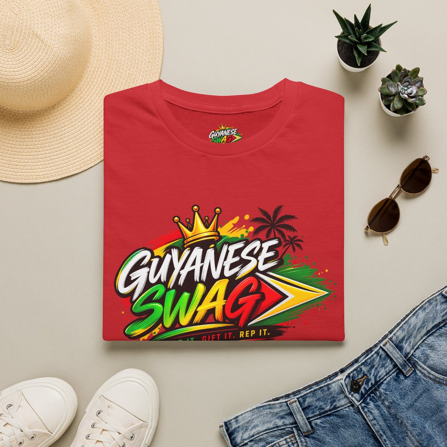 Guyanese Swag T‑Shirt — Bold Caribbean Pride Graphic Tee