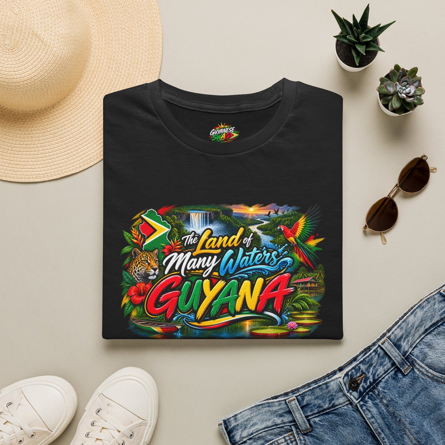 Guyana 'Land of Many Waters' Graphic T-Shirt