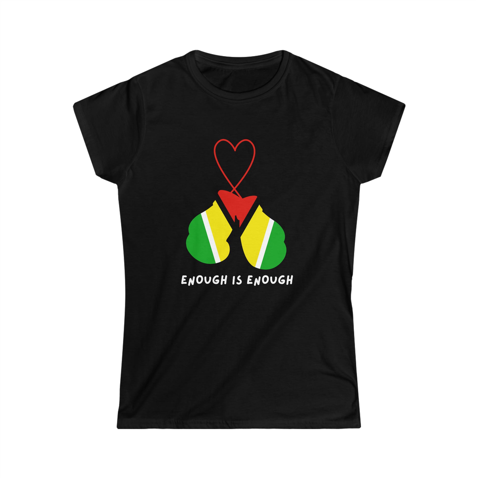 Enough is Enough Guyanese Swag Sexual Abuse Awareness Women's Softstyle Tee