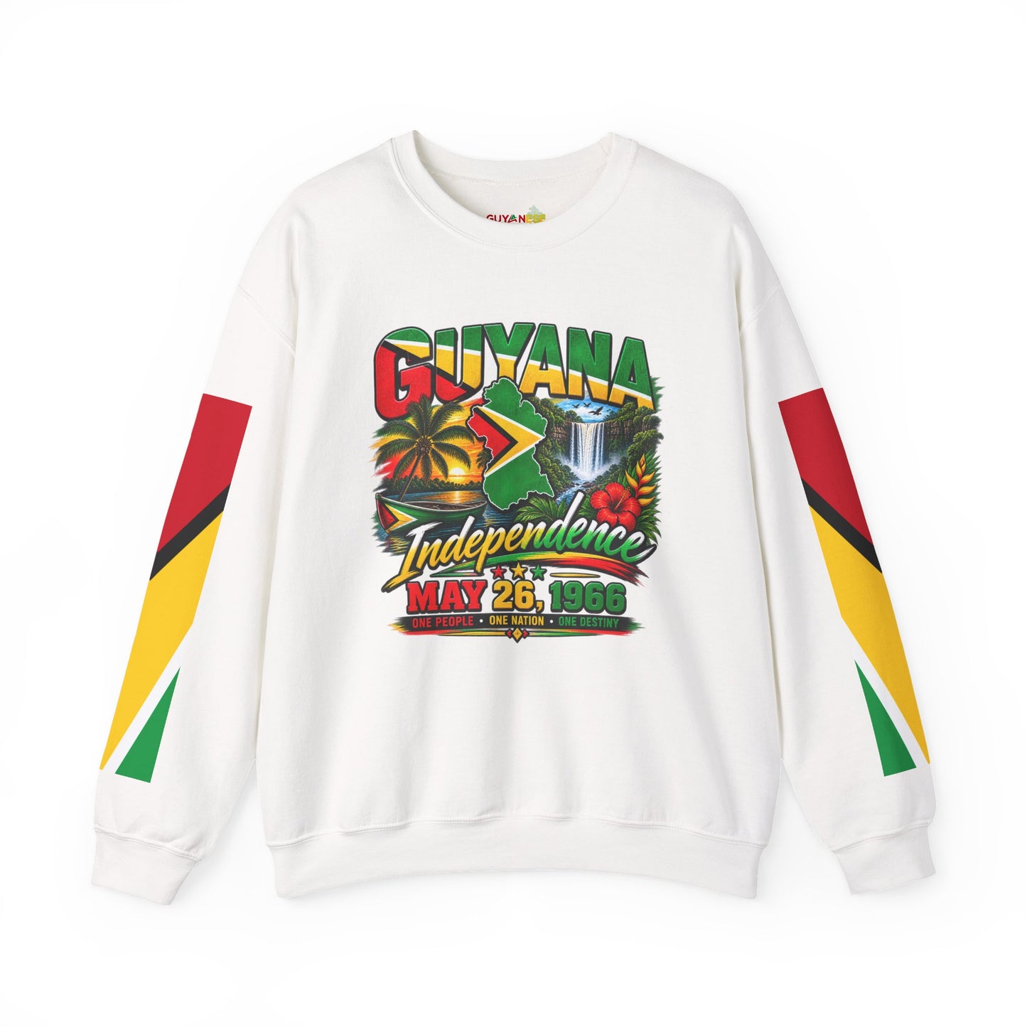 Guyana Independence Crewneck Sweatshirt – May 26, 1966 National Pride