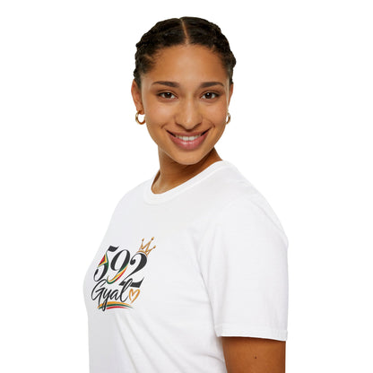 592 Gyal T-Shirt — Guyanese Pride Tee with Crown