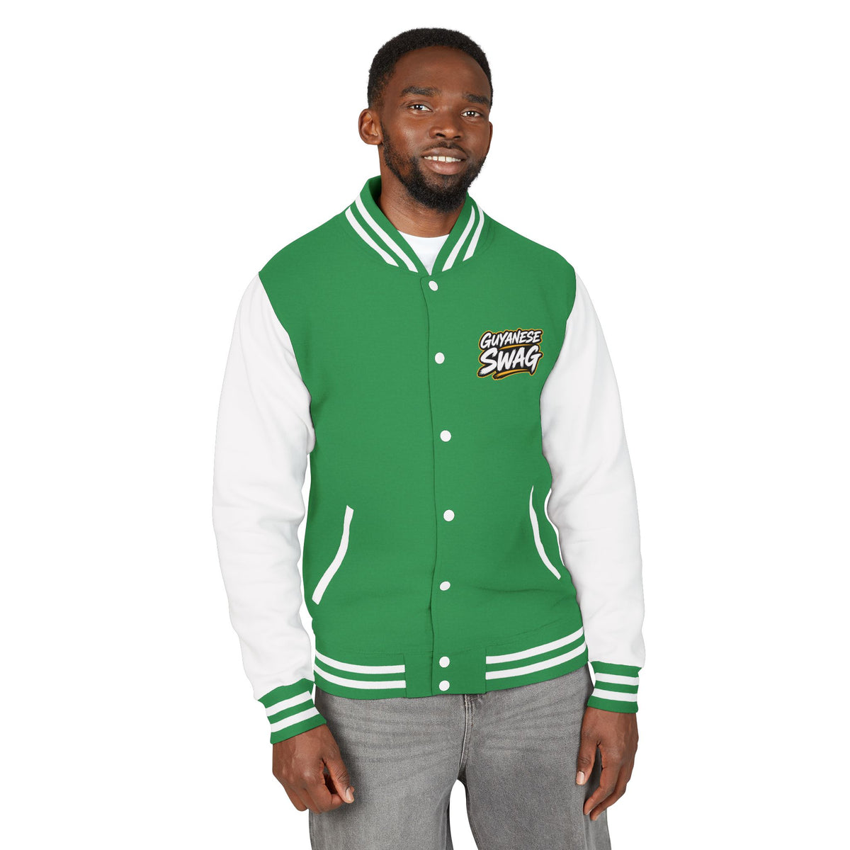 Guyana Crest Letterman Jacket — Guyanese Swag Varsity Jacket