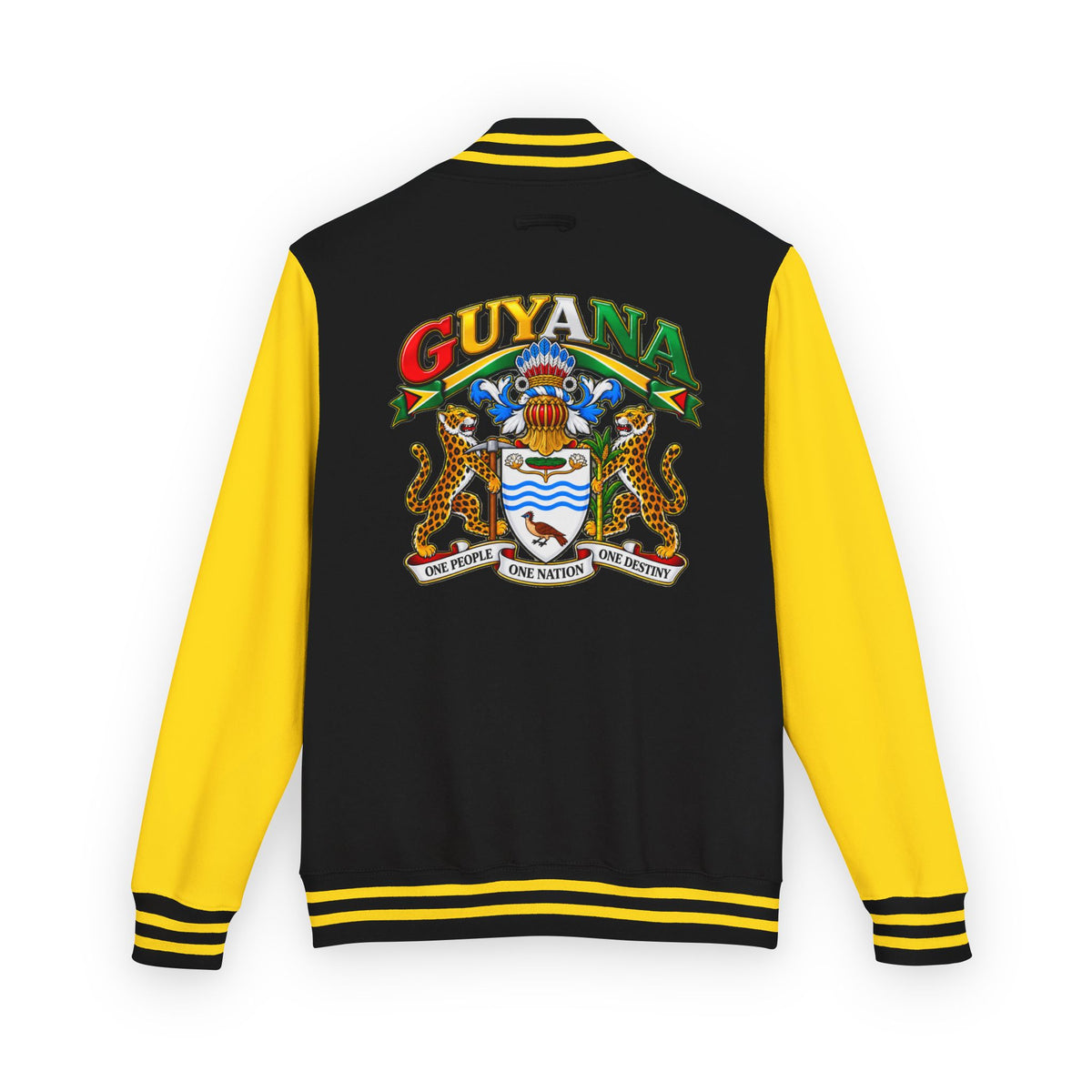 Guyana Crest Letterman Jacket — Guyanese Swag Varsity Jacket