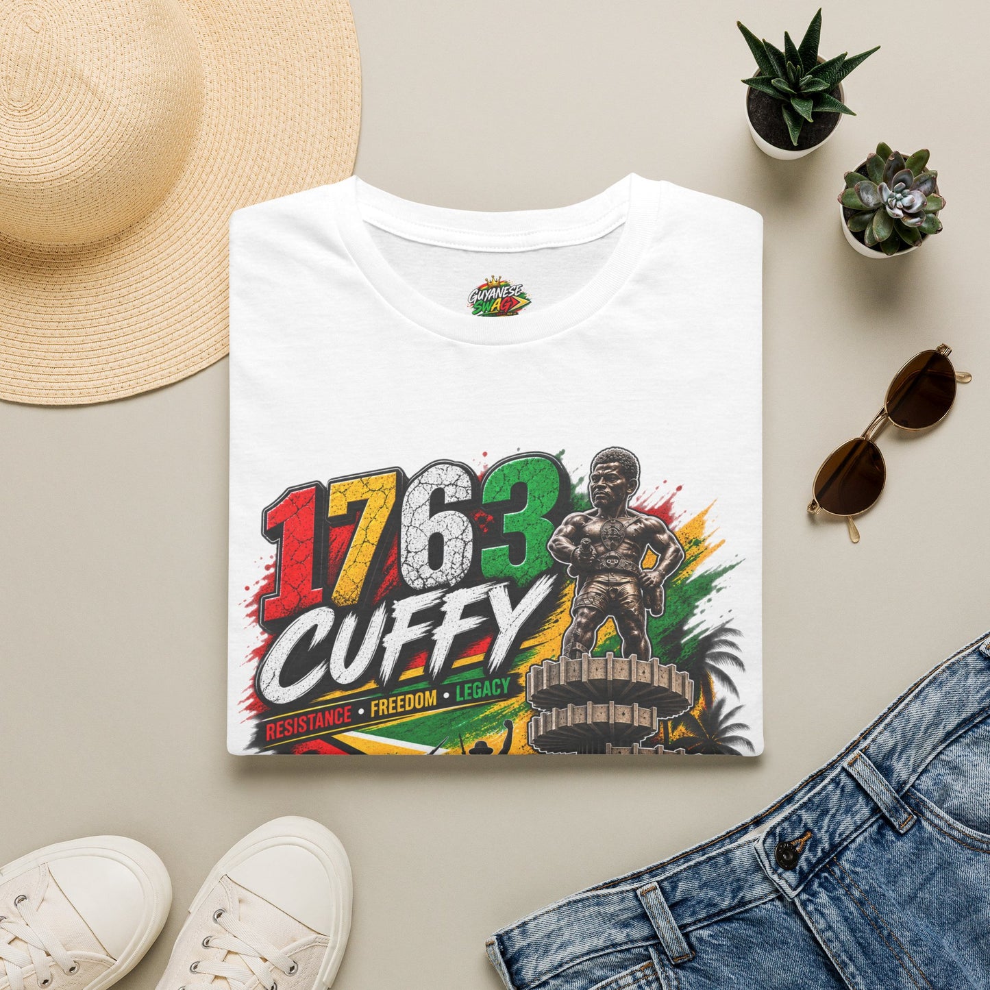 1763 Cuffy T-Shirt — Guyana Rebellion Tribute Tee
