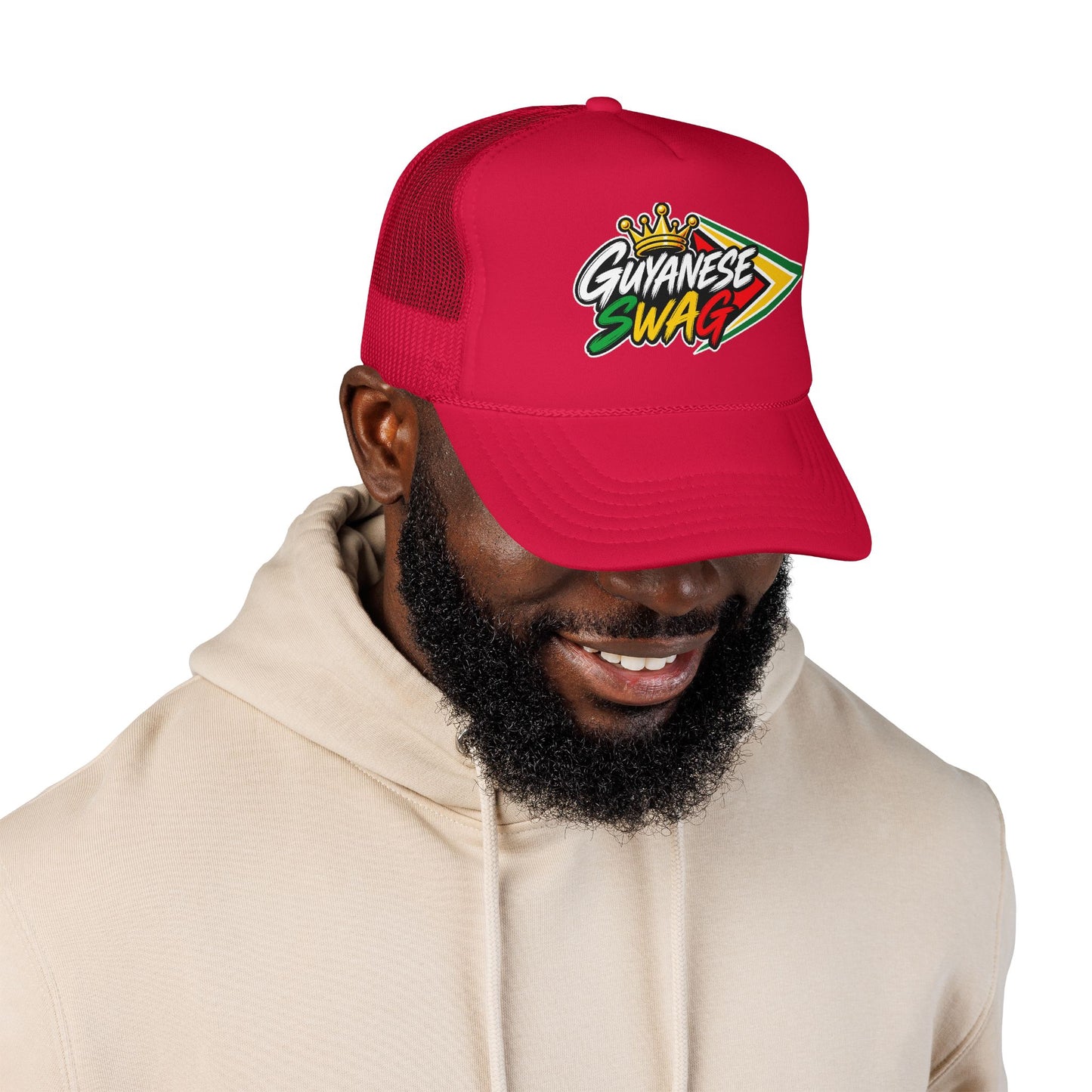Guyanese Swag Trucker Hat Foam Mesh Cap