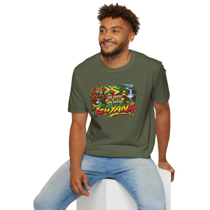 Guyana Pride T-Shirt — "One People One Nation One Destiny" Graphic Tee