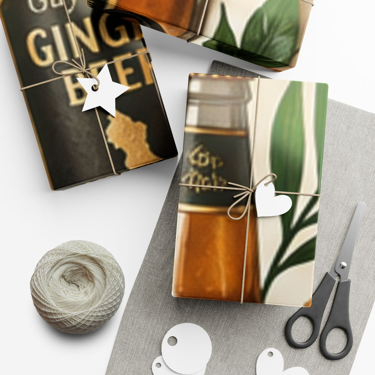 Guyanese Christmas baking and ginger beer wrapping paper – product image 19