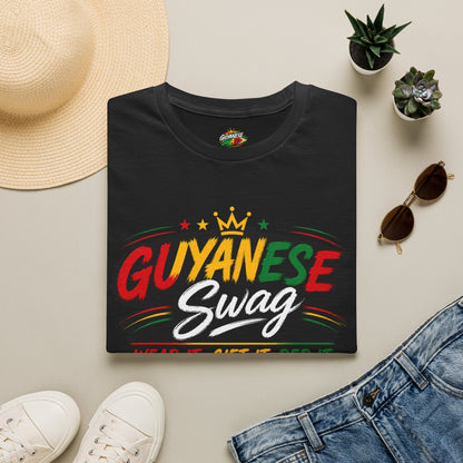 Guyanese Swag T-Shirt — Patriotic Guyana Flag Graphic Tee