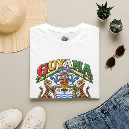 Guyana Coat of Arms T-Shirt — National Flag Colors Tee