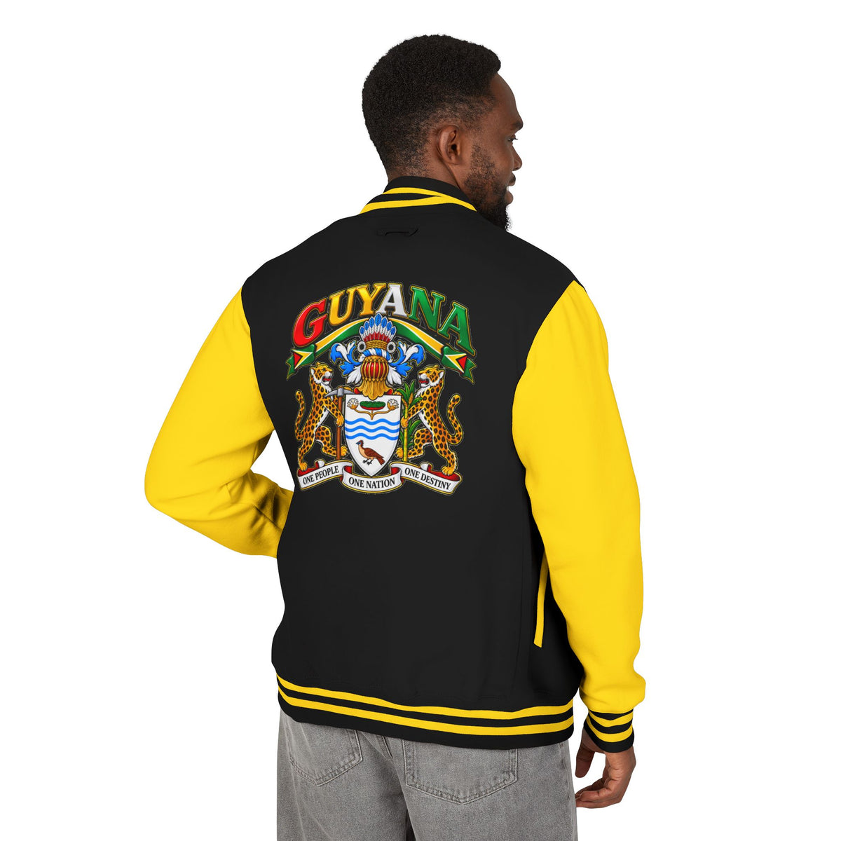 Guyana Crest Letterman Jacket — Guyanese Swag Varsity Jacket