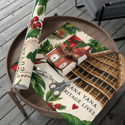 Guyanese Christmas Back Home tropical wrapping paper – product image 11