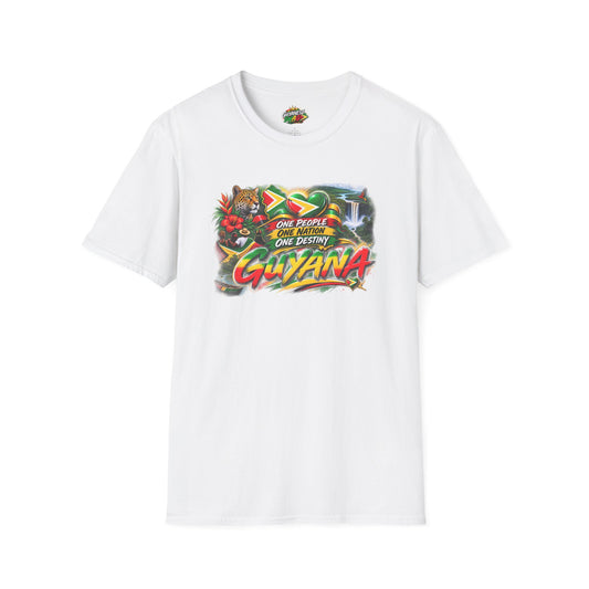 Guyana Pride T-Shirt — "One People One Nation One Destiny" Graphic Tee