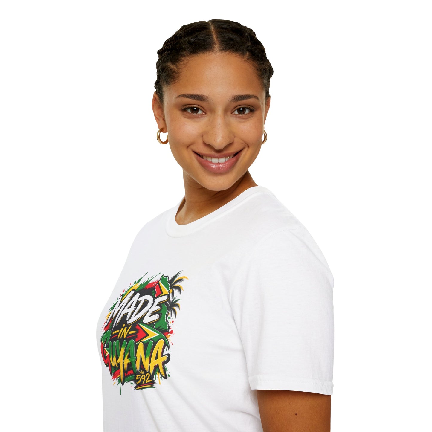 Made in Guyana T-Shirt — Colorful Tropical Pride Graphic Tee