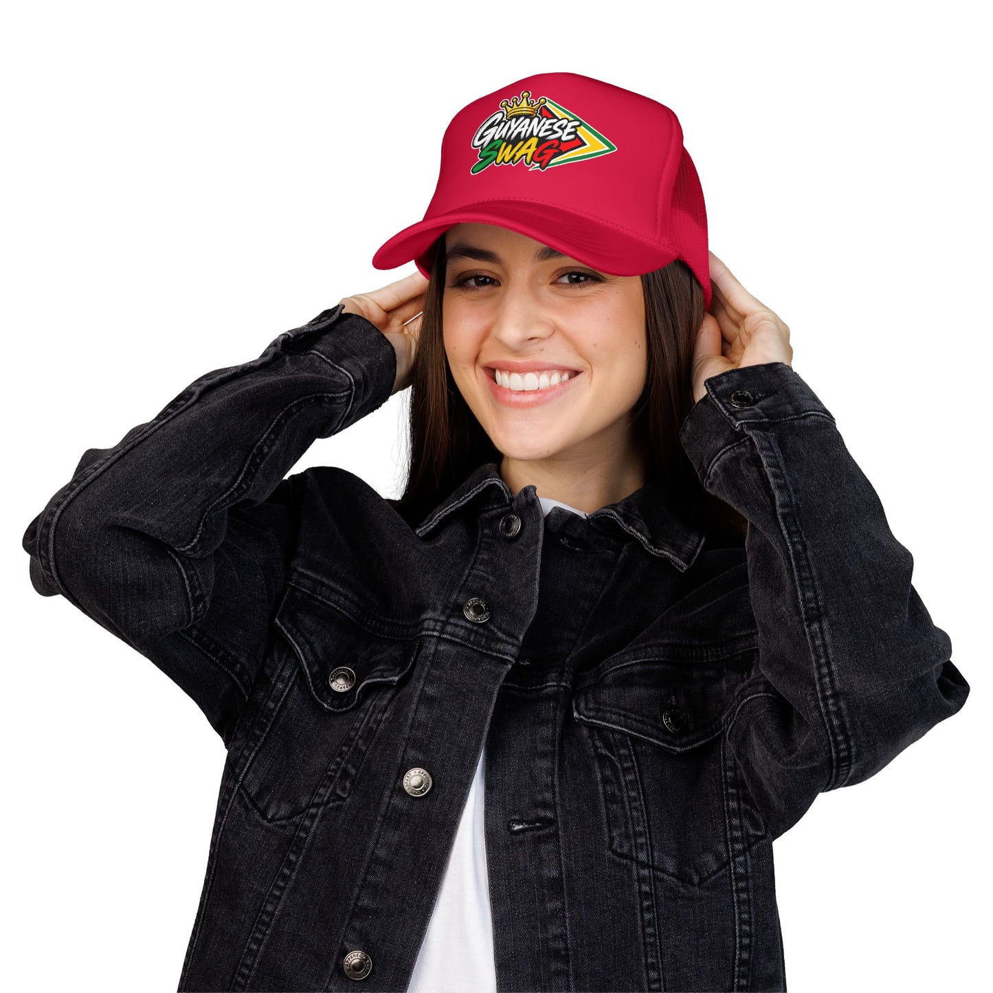 Guyanese Swag Trucker Hat Foam Mesh Cap