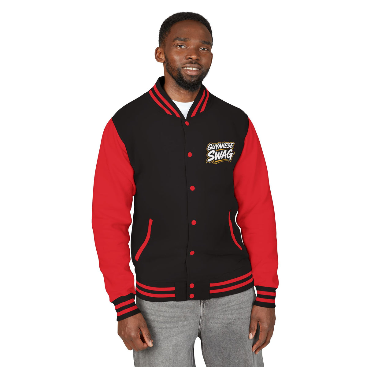 Guyana Crest Letterman Jacket — Guyanese Swag Varsity Jacket