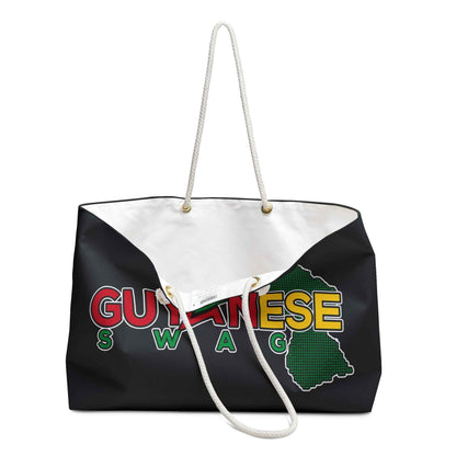 Guyanese Swag Weekender Bag — Map of Guyana Travel Tote