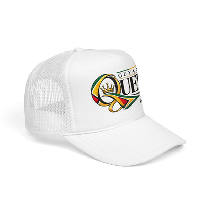 Guyanese Queen Trucker Hat — Foam Mesh Cap with Crown Script