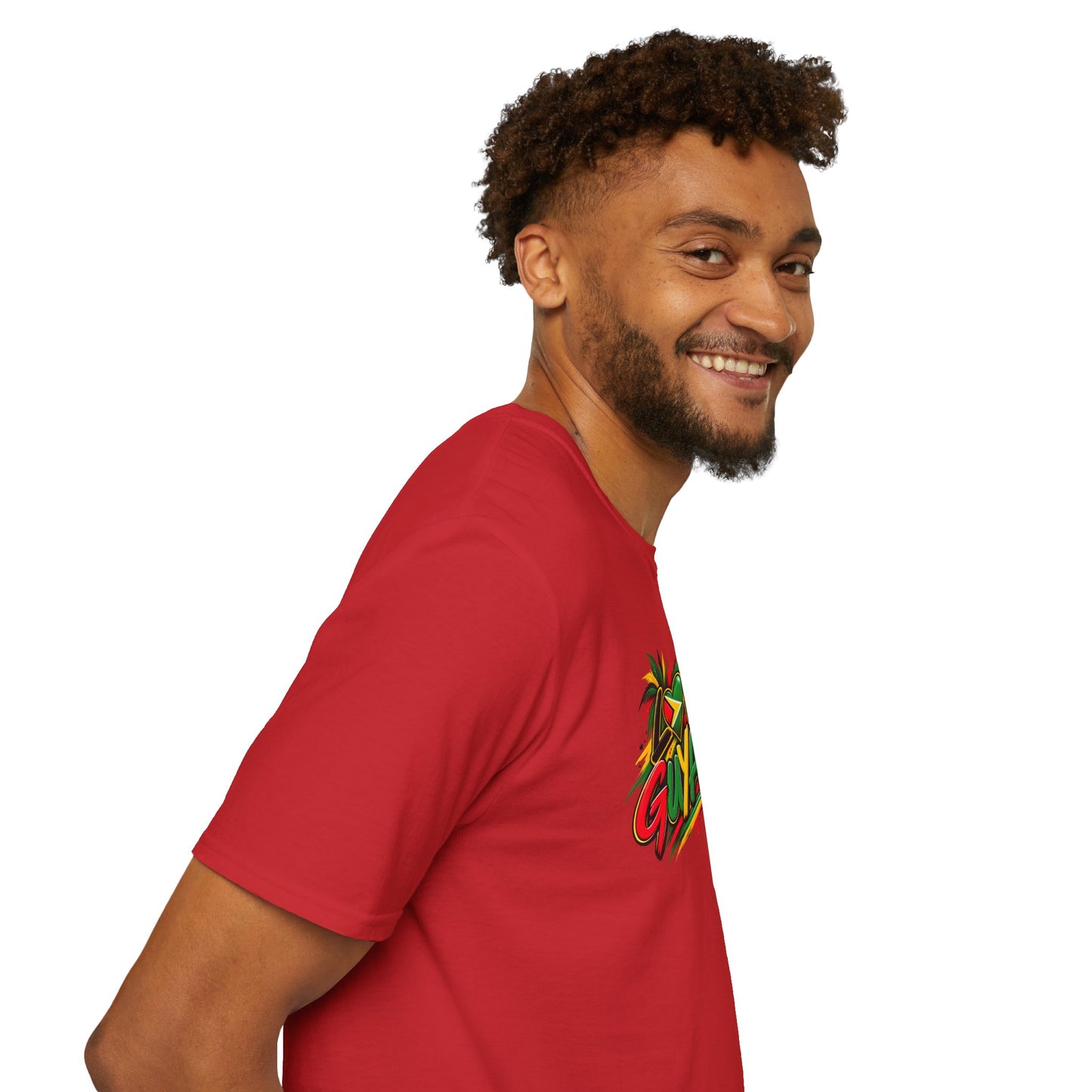 Love Guyana T-Shirt — Tropical Palm Graffiti Tee