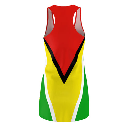 Guyana Flag Racerback Dress by Guyanese Swag.