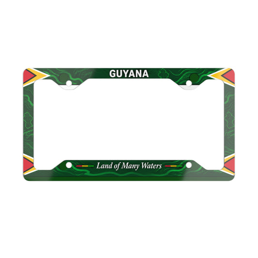 Guyana Land of Many Waters License Plate Frame