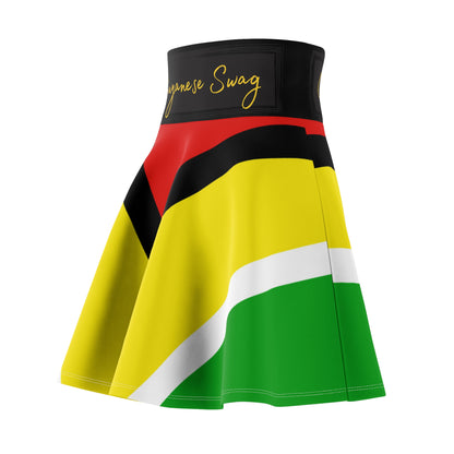 Guyana Flag Skater Skirt by Guyanese Swag.