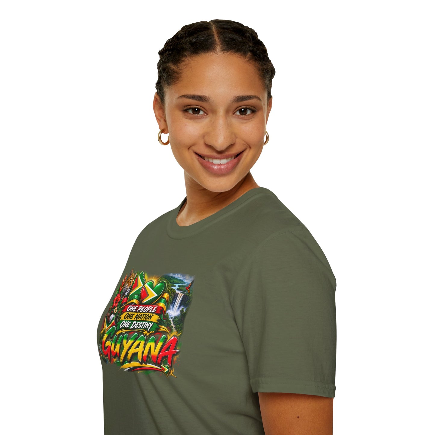 Guyana Pride T-Shirt — "One People One Nation One Destiny" Graphic Tee