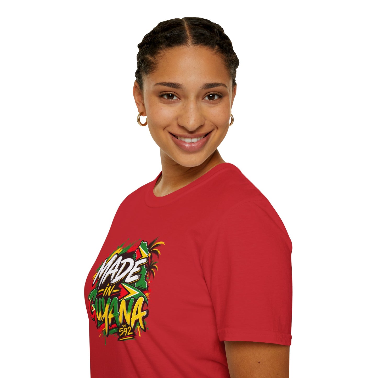 Made in Guyana T-Shirt — Colorful Tropical Pride Graphic Tee