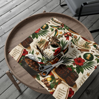 Guyanese Christmas baking and ginger beer wrapping paper – product image 8