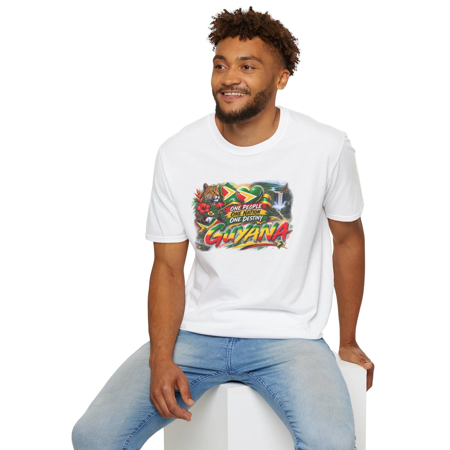 Guyana Pride T-Shirt — "One People One Nation One Destiny" Graphic Tee