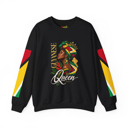 Guyanese Queen Crewneck Sweatshirt — Afrocentric Pride Pullover