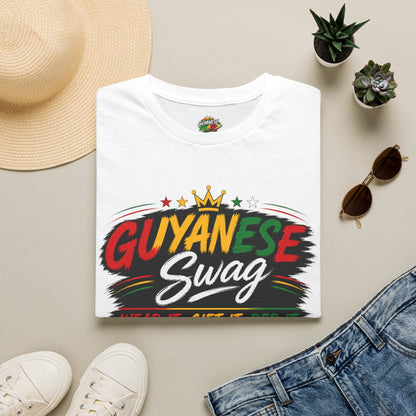 Guyanese Swag T-Shirt — Patriotic Guyana Flag Graphic Tee