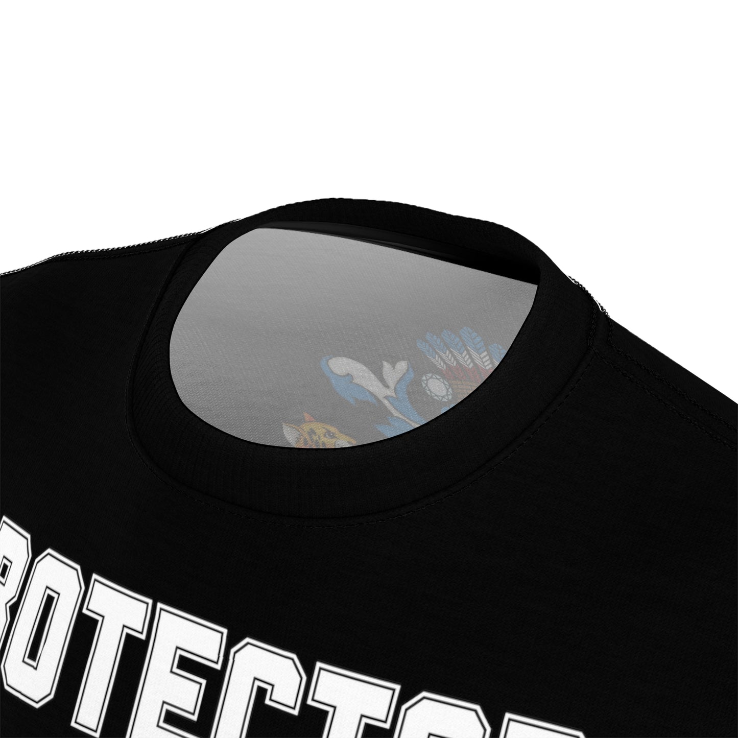 Protector Black Short Sleeve Men Guyana Flag T-Shirt.