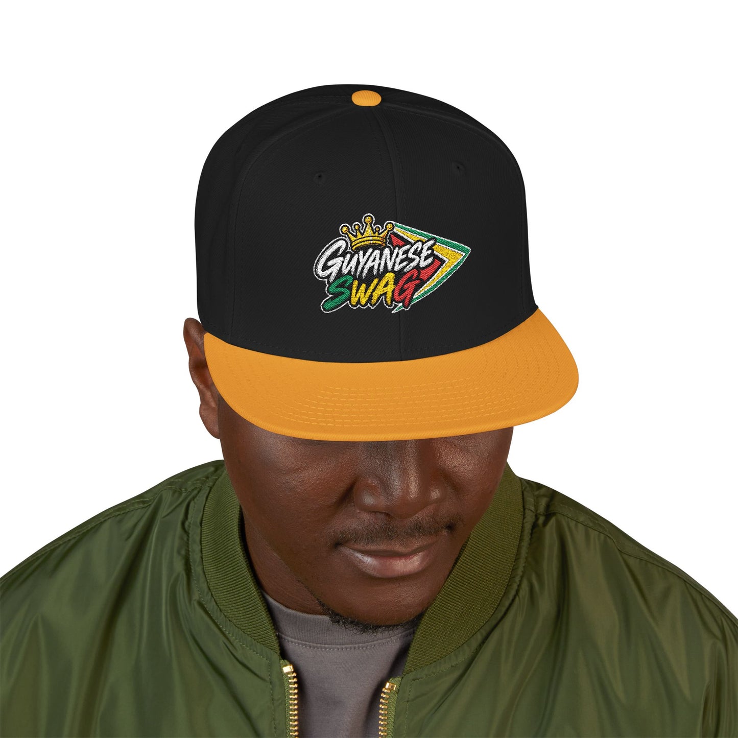 Guyanese Swag Guyana Flag Snapback Hat