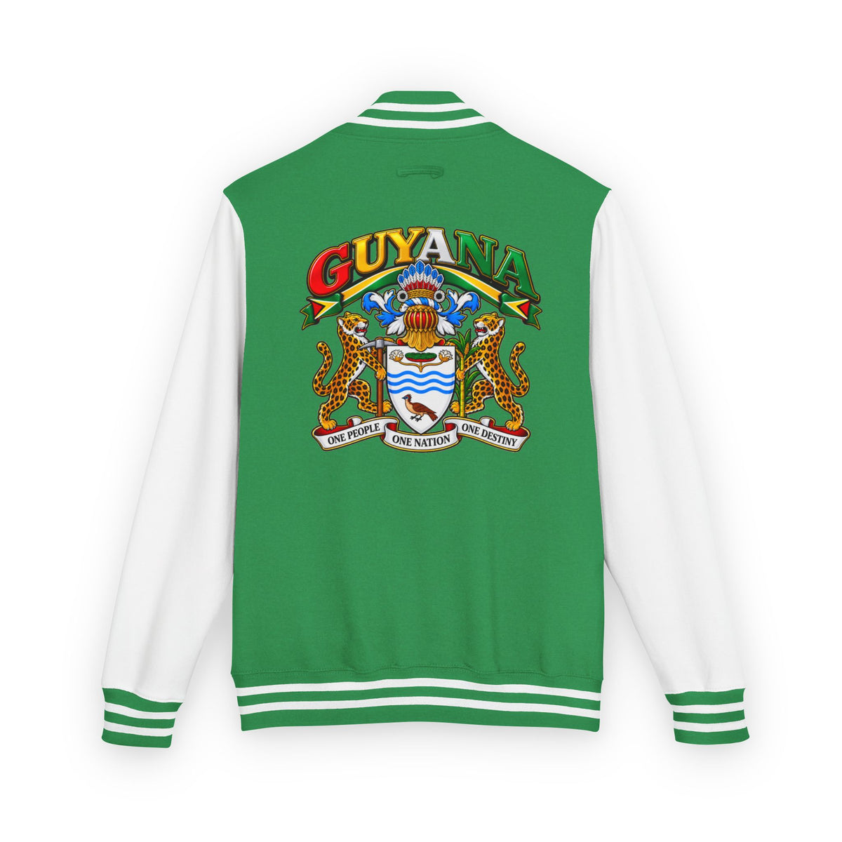 Guyana Crest Letterman Jacket — Guyanese Swag Varsity Jacket