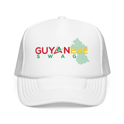 Guyanese Swag Trucker Hat — Guyana Map Panama-Inspired Foam Cap