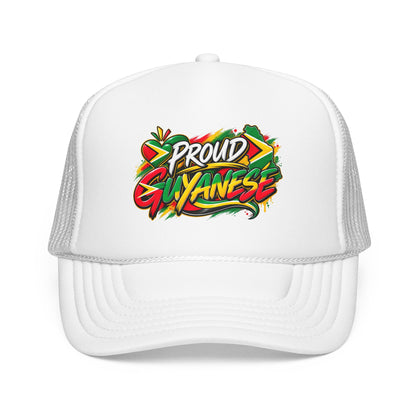 Proud Guyanese Trucker Hat — Rasta Colors Foam Cap